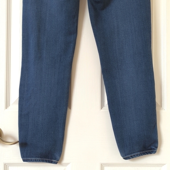 Paige Hoxton Classic Mid Rise Medium Wash Ankle Cropped Skinny Jeans Blue 26 - Picture 6 of 14